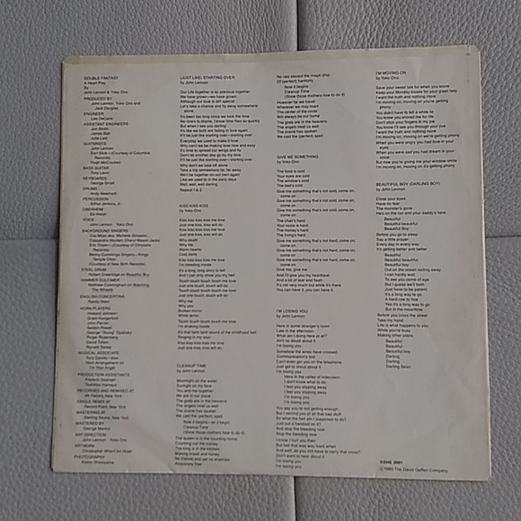 John Lennon & Yoko Ono - Double Fantasy LP - Picture 3 of 6